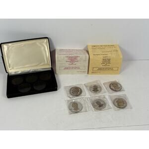 6 NATIONAL HISTORIC MINT DOUBLE EAGLE MEDALS, WITH CERTIFICATE TC